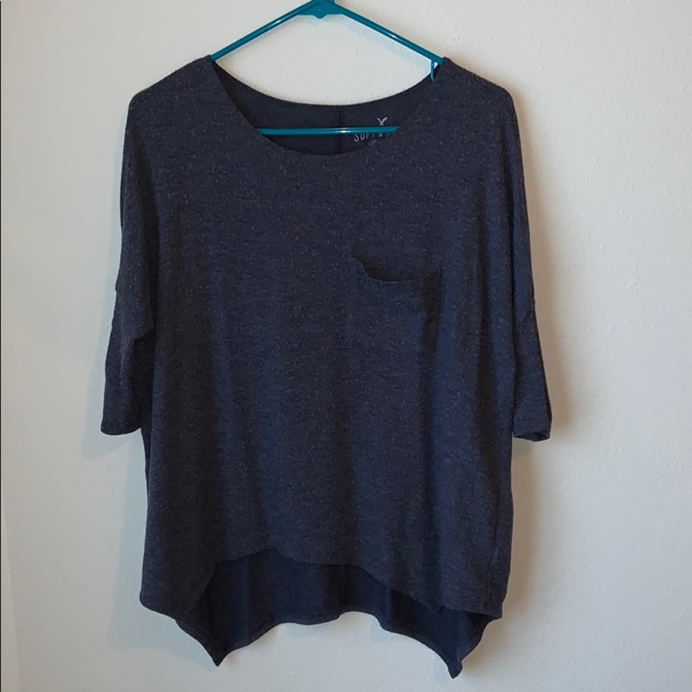 Dark navy soft n sexy T with pocket